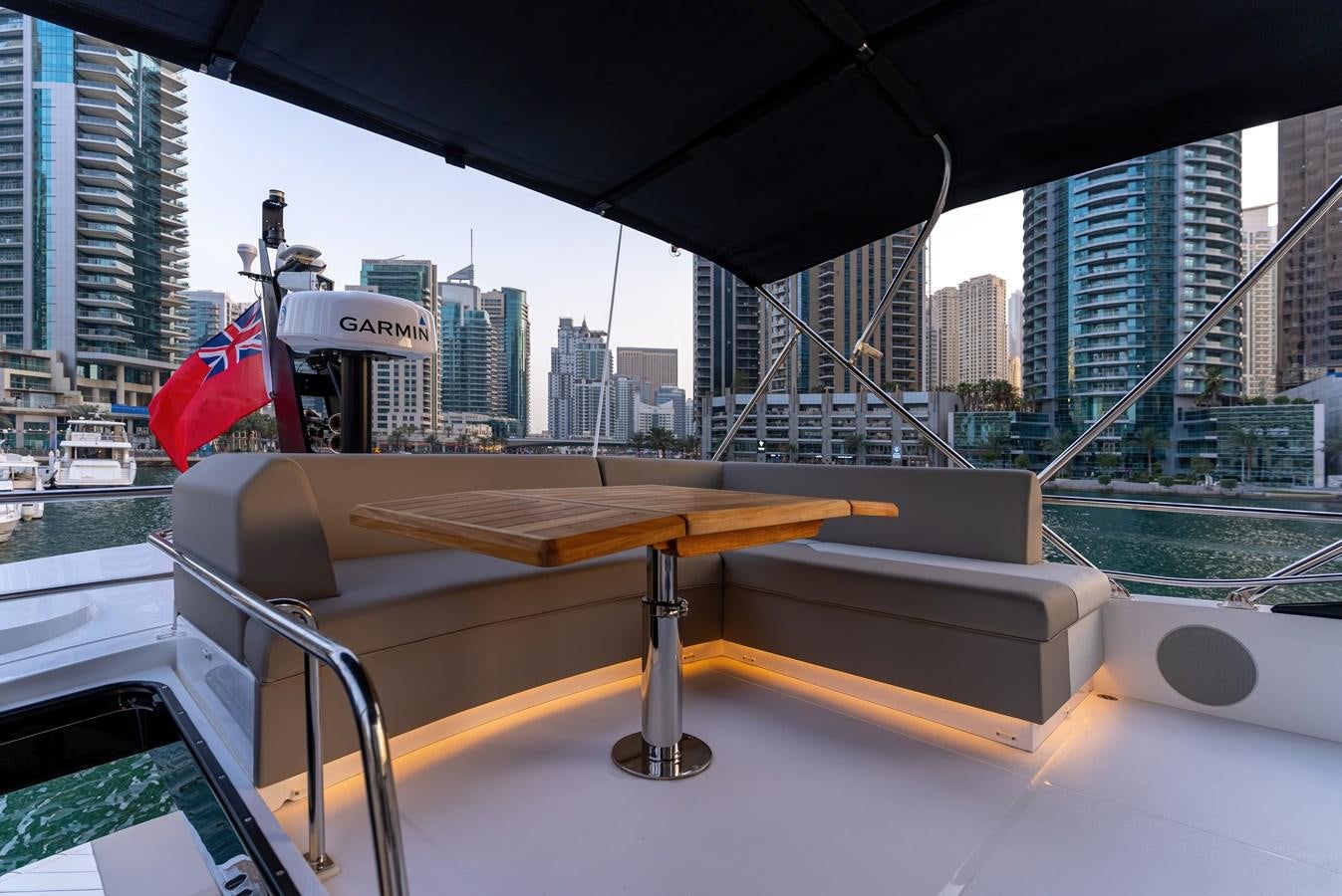 a boat on a body of water aboard SUNSEEKER 65 SPORTS Yacht for Sale