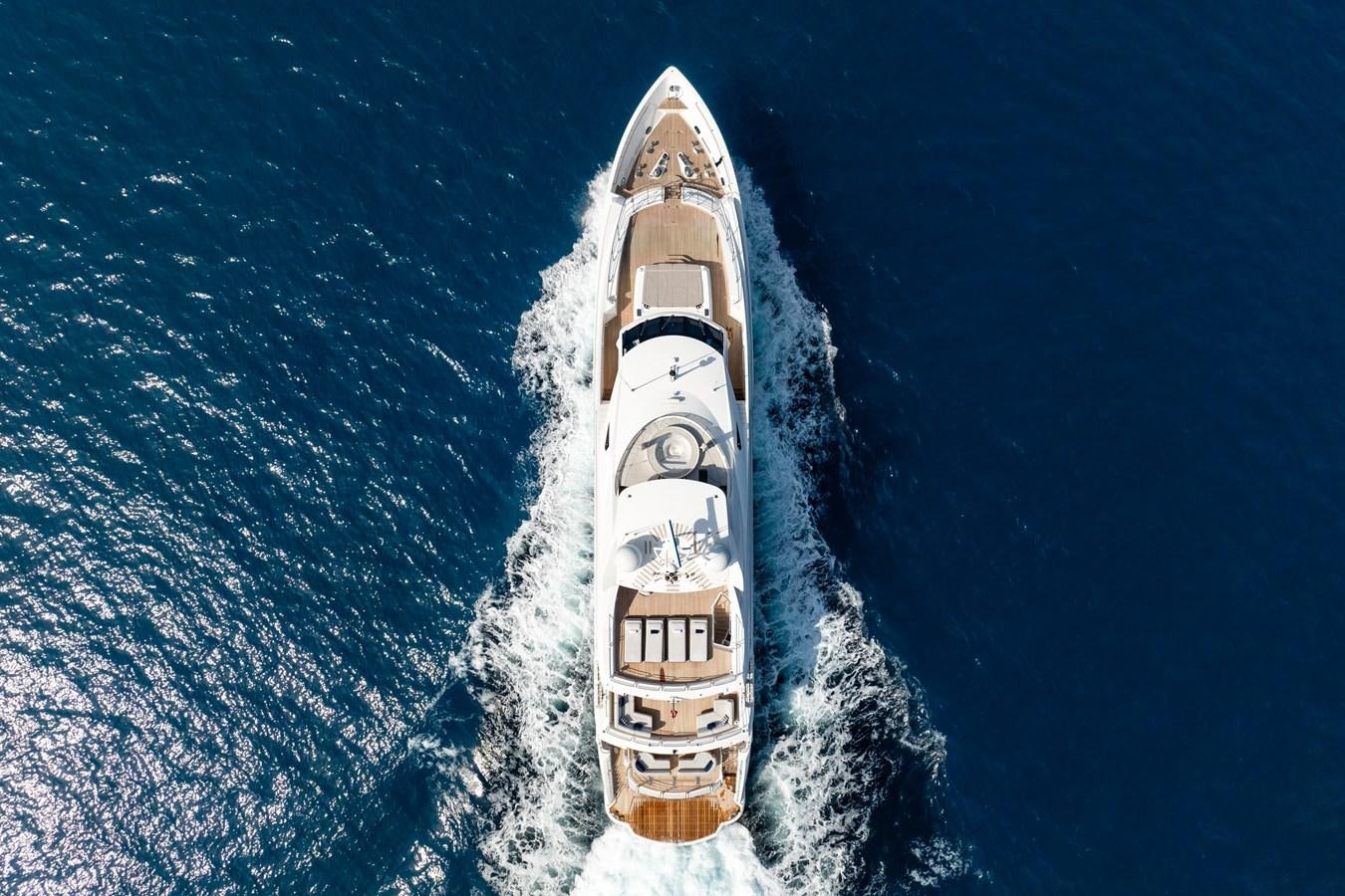 a rocket taking off from the ground aboard ANYA Yacht for Sale