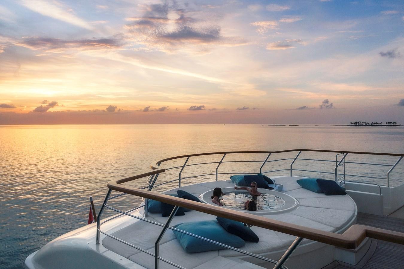 a boat with people on it aboard MYSTIC Yacht for Sale