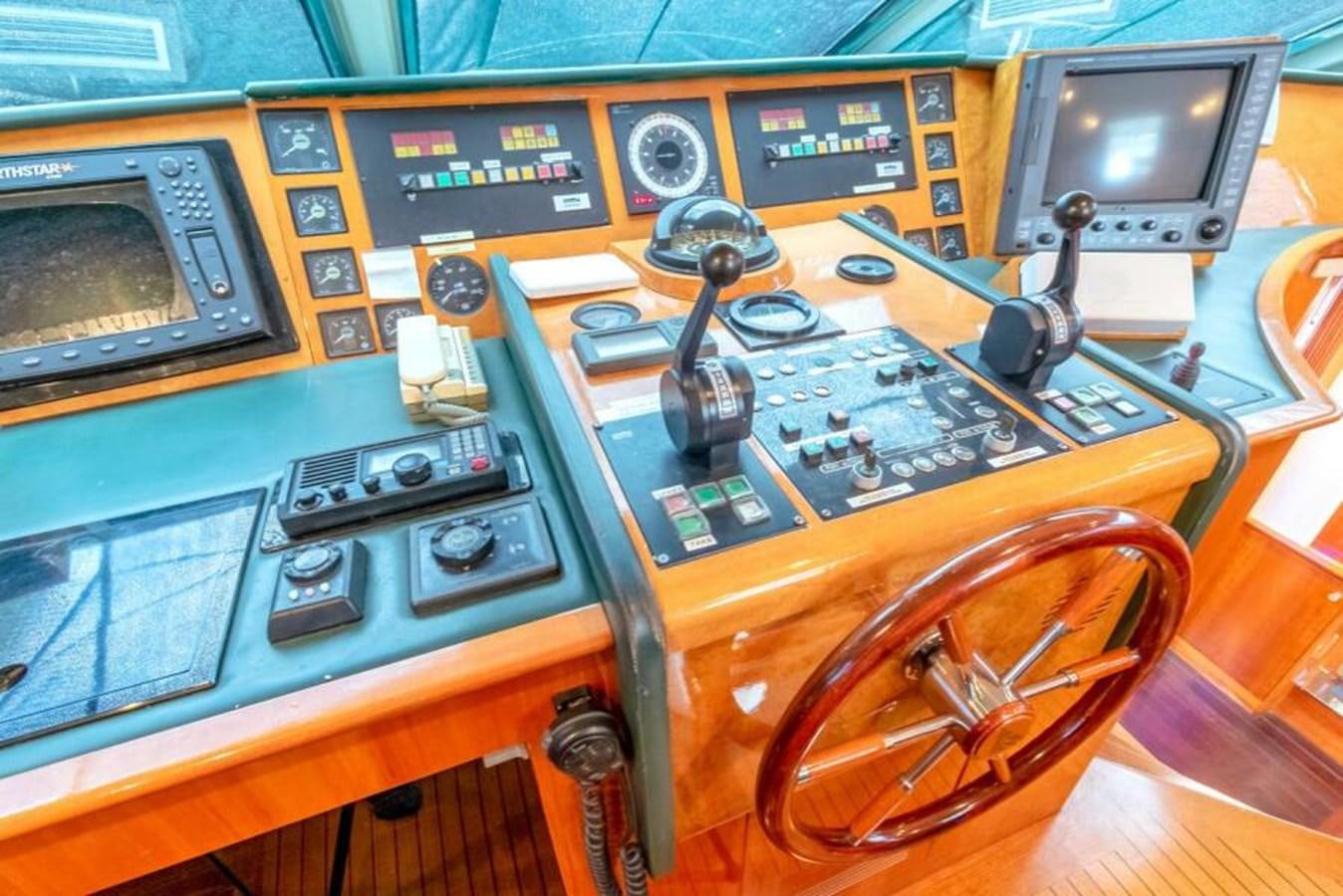 a cockpit of an airplane aboard SAND DOLLAR Yacht for Sale