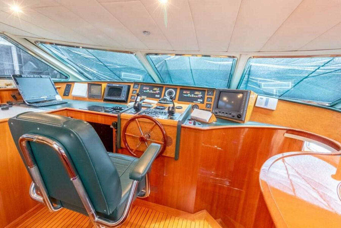 a large airplane cockpit aboard SAND DOLLAR Yacht for Sale