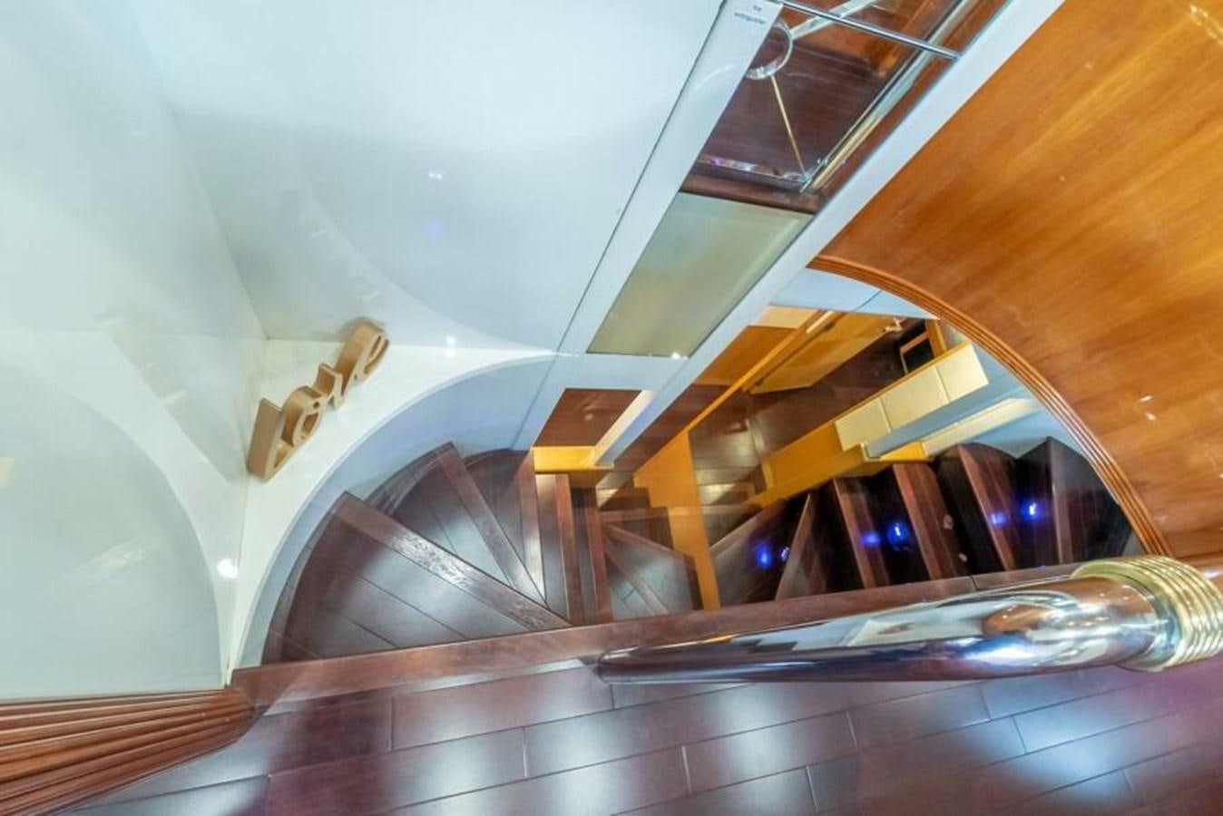 a glass case with a clear case aboard SAND DOLLAR Yacht for Sale