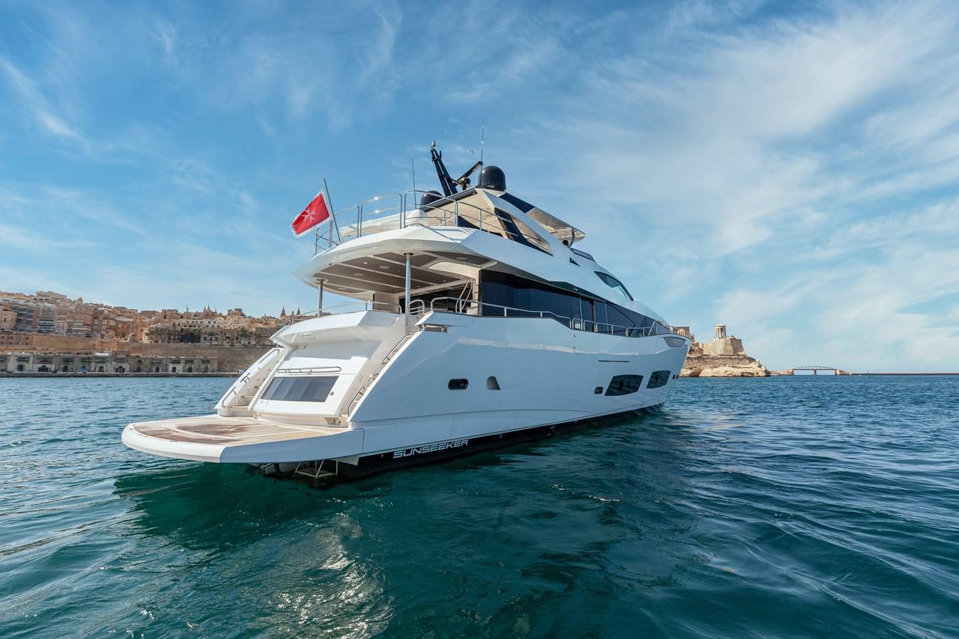 a boat on the water aboard NEW EDGE Yacht for Sale