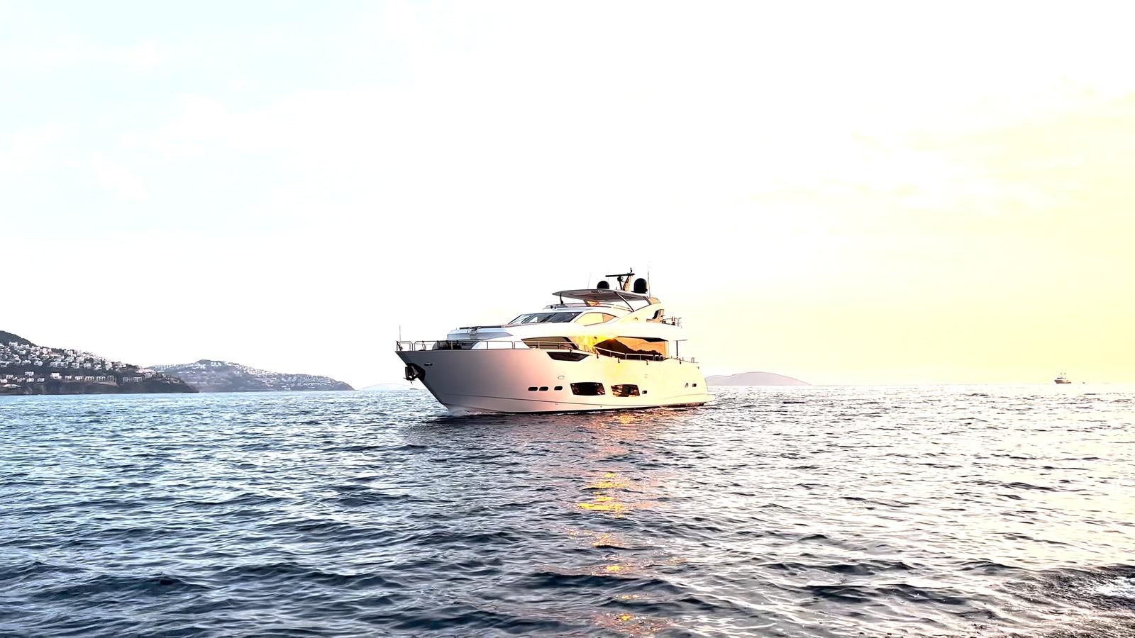 a boat in the water aboard NEW EDGE Yacht for Sale