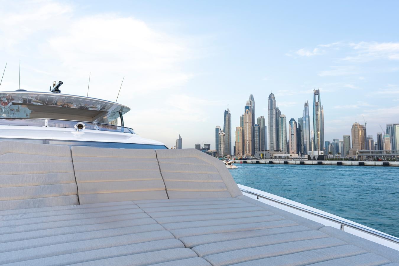 a boat on the water aboard NEW EDGE Yacht for Sale