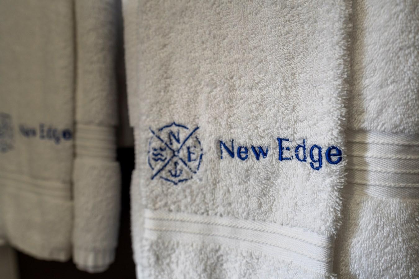 a close up of a towel aboard NEW EDGE Yacht for Sale