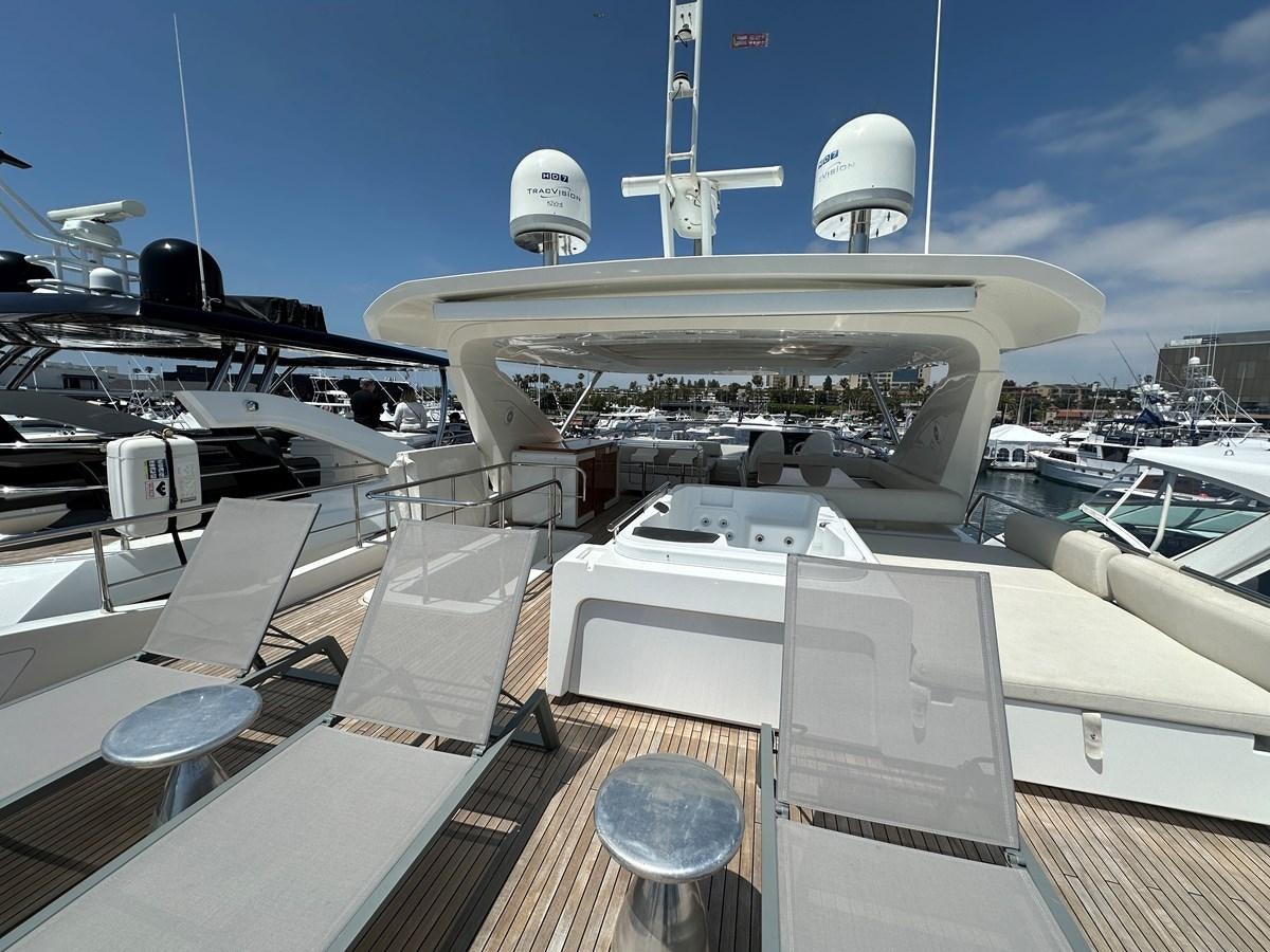a deck of a boat aboard SLINGSHOT Yacht for Sale