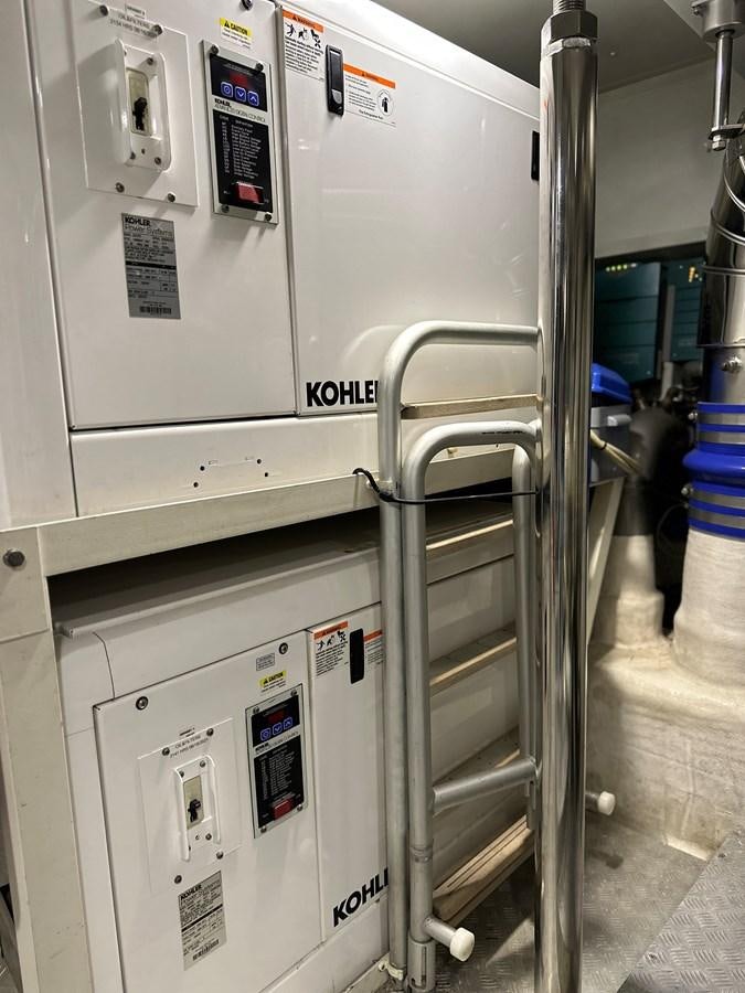 a row of machines aboard SLINGSHOT Yacht for Sale