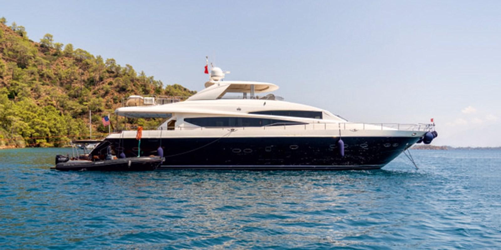 a large boat in the water aboard SEZI MEGA Yacht for Sale