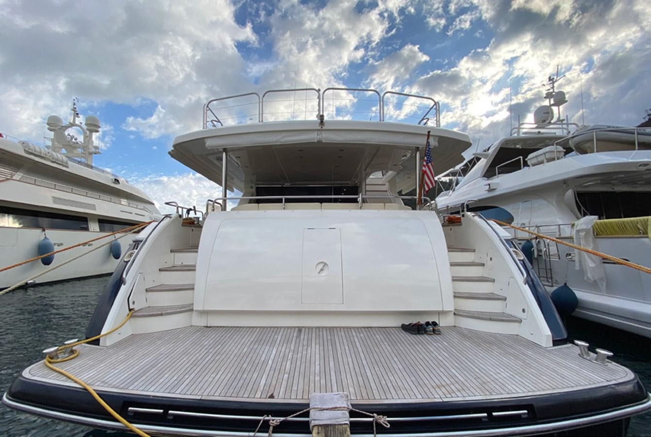 a boat docked at a pier aboard SEZI MEGA Yacht for Sale