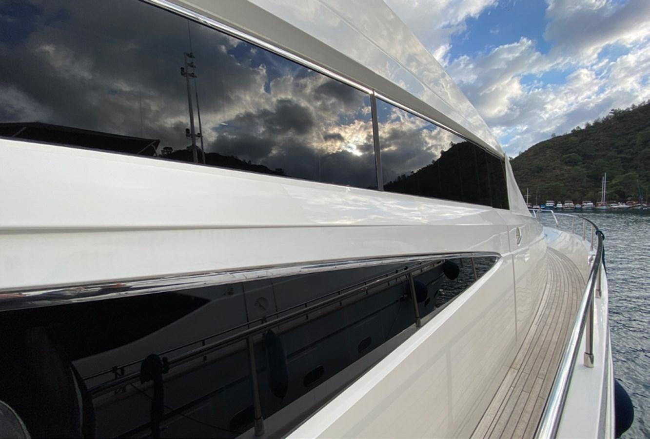 a boat on the water aboard SEZI MEGA Yacht for Sale