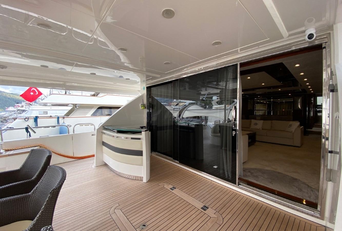 inside of a building aboard SEZI MEGA Yacht for Sale