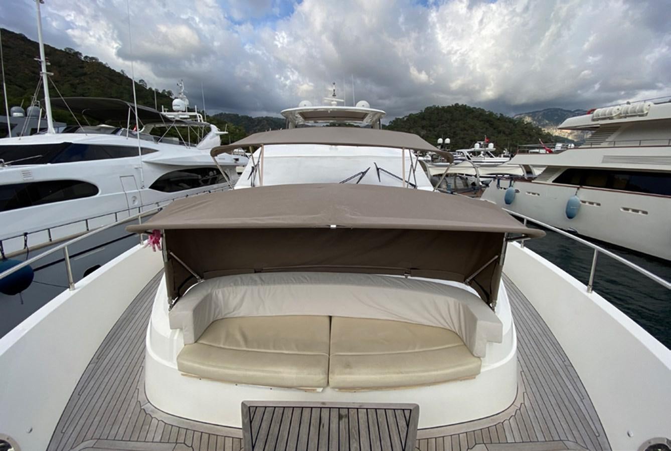 a group of boats in a harbor aboard SEZI MEGA Yacht for Sale