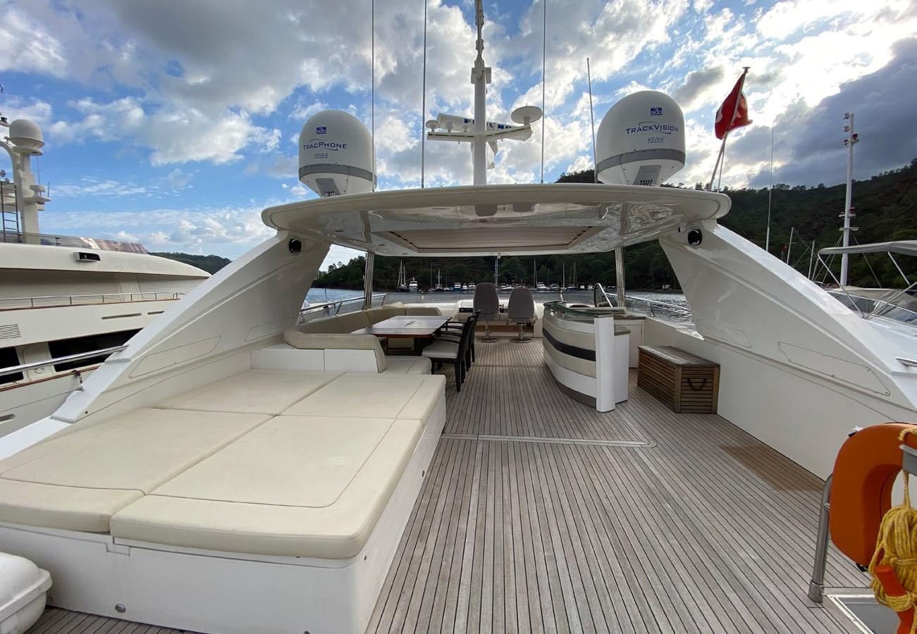 a row of white airplanes aboard SEZI MEGA Yacht for Sale