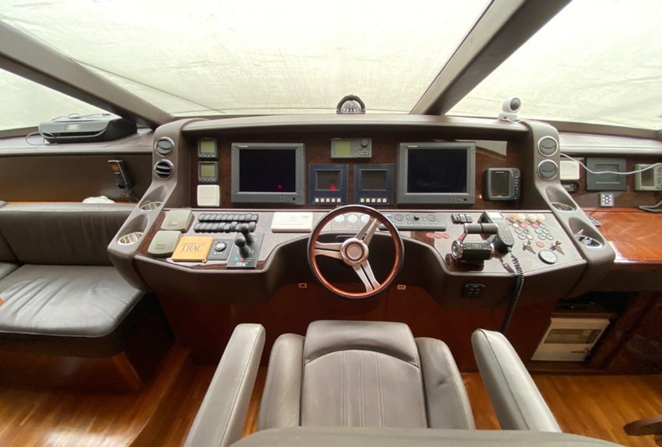a control panel in a car aboard SEZI MEGA Yacht for Sale