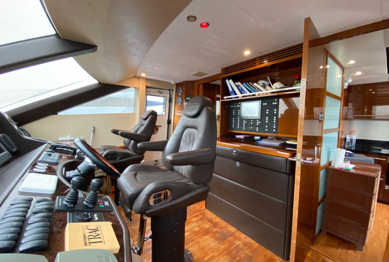 a room with a desk and chairs aboard SEZI MEGA Yacht for Sale