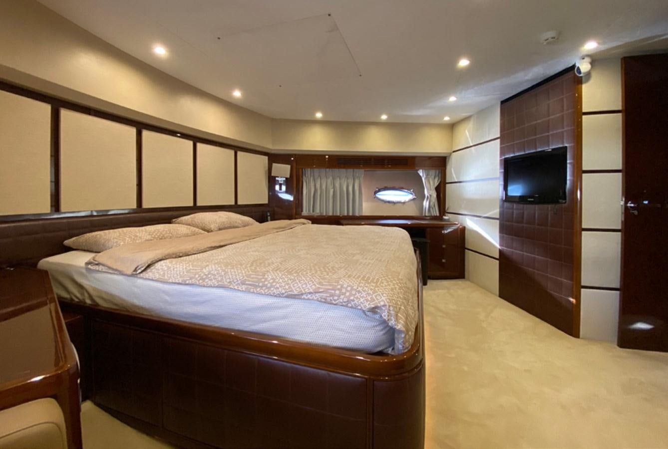 a room with two beds aboard SEZI MEGA Yacht for Sale