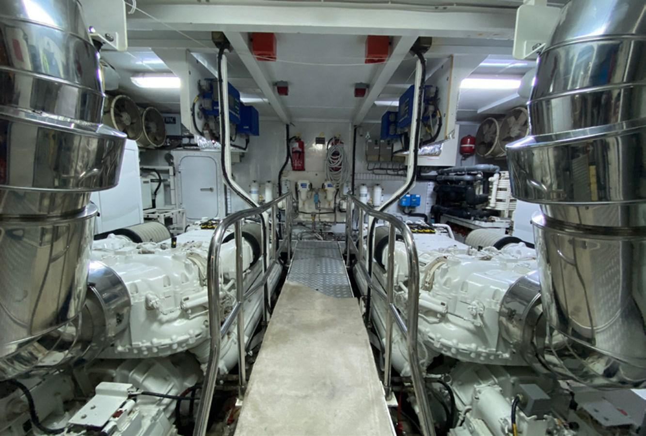 a room with large machines aboard SEZI MEGA Yacht for Sale