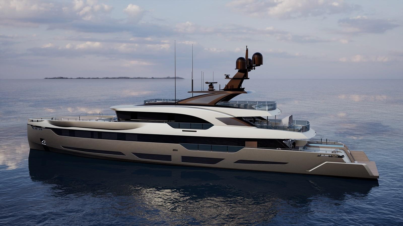 a white yacht in the water aboard ANJELIF Yacht for Sale