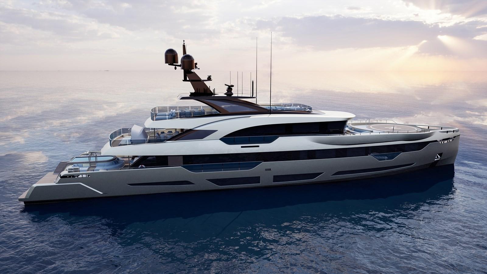 a white yacht in the ocean aboard ANJELIF Yacht for Sale