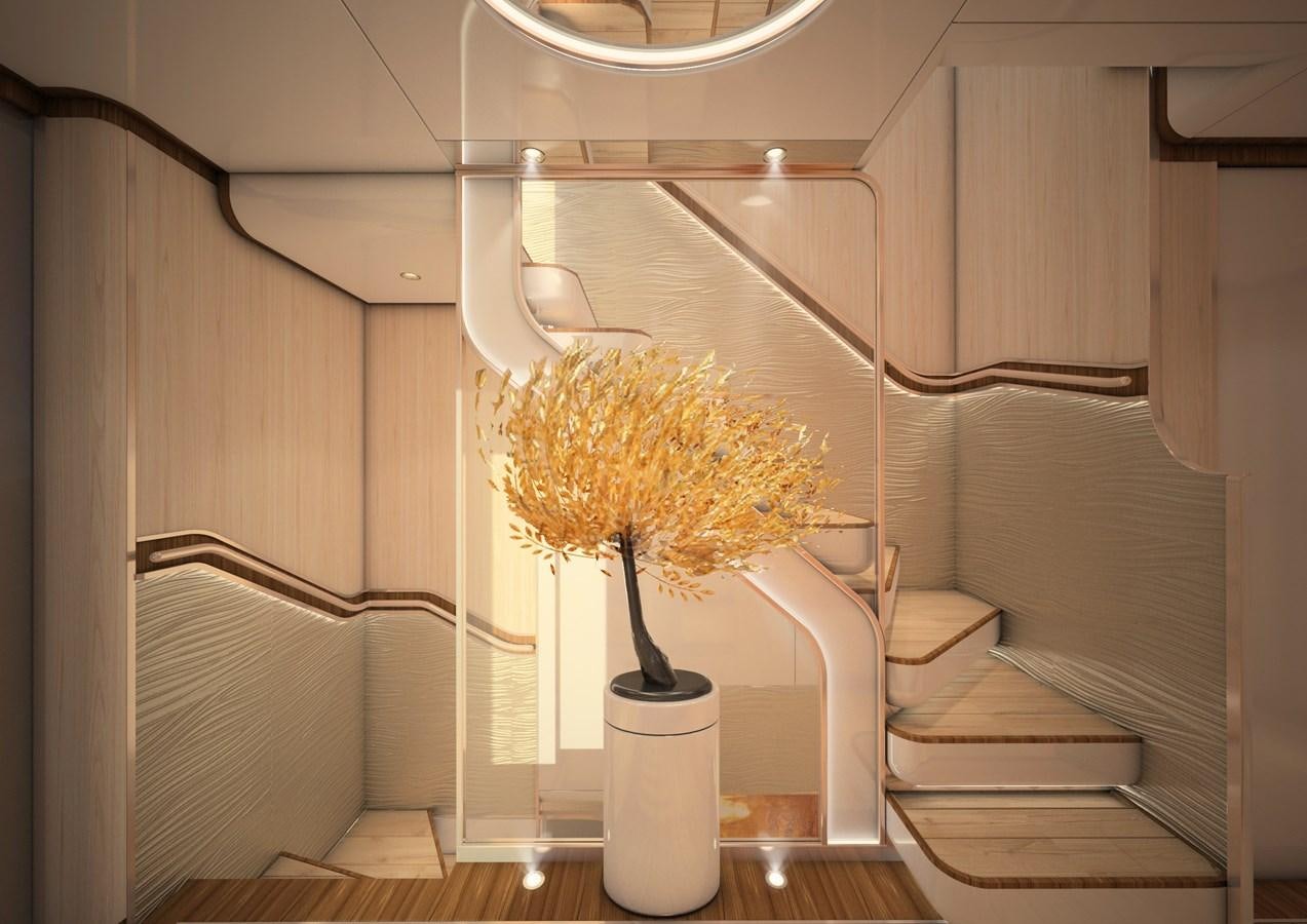 a vase with yellow flowers aboard ANJELIF Yacht for Sale