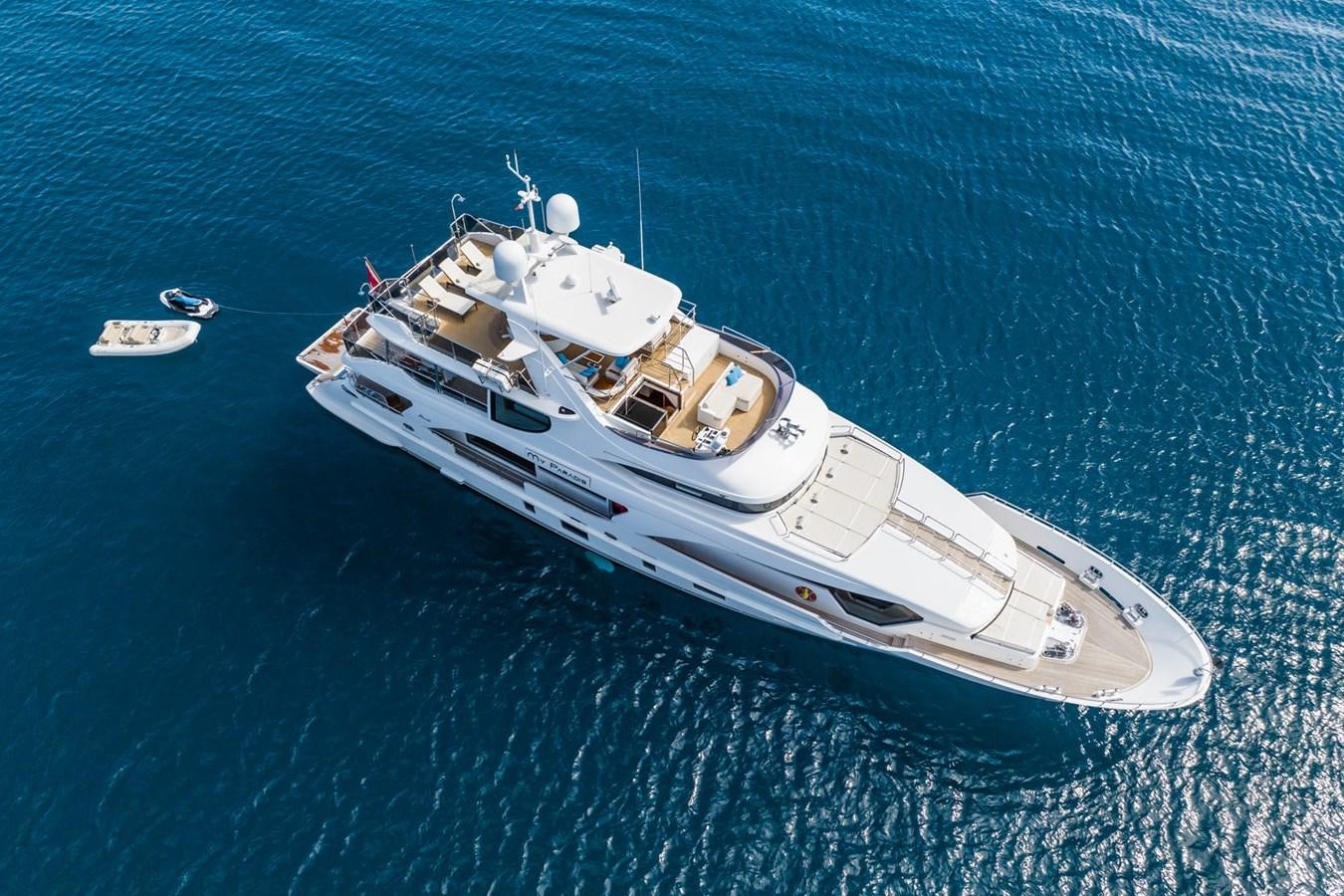 a boat in the water aboard MY PARADIS Yacht for Sale
