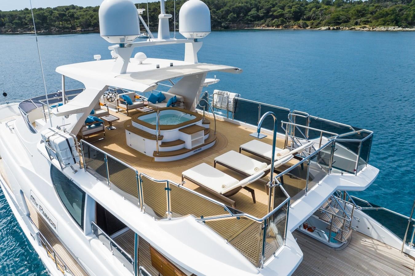 a boat on the water aboard MY PARADIS Yacht for Sale