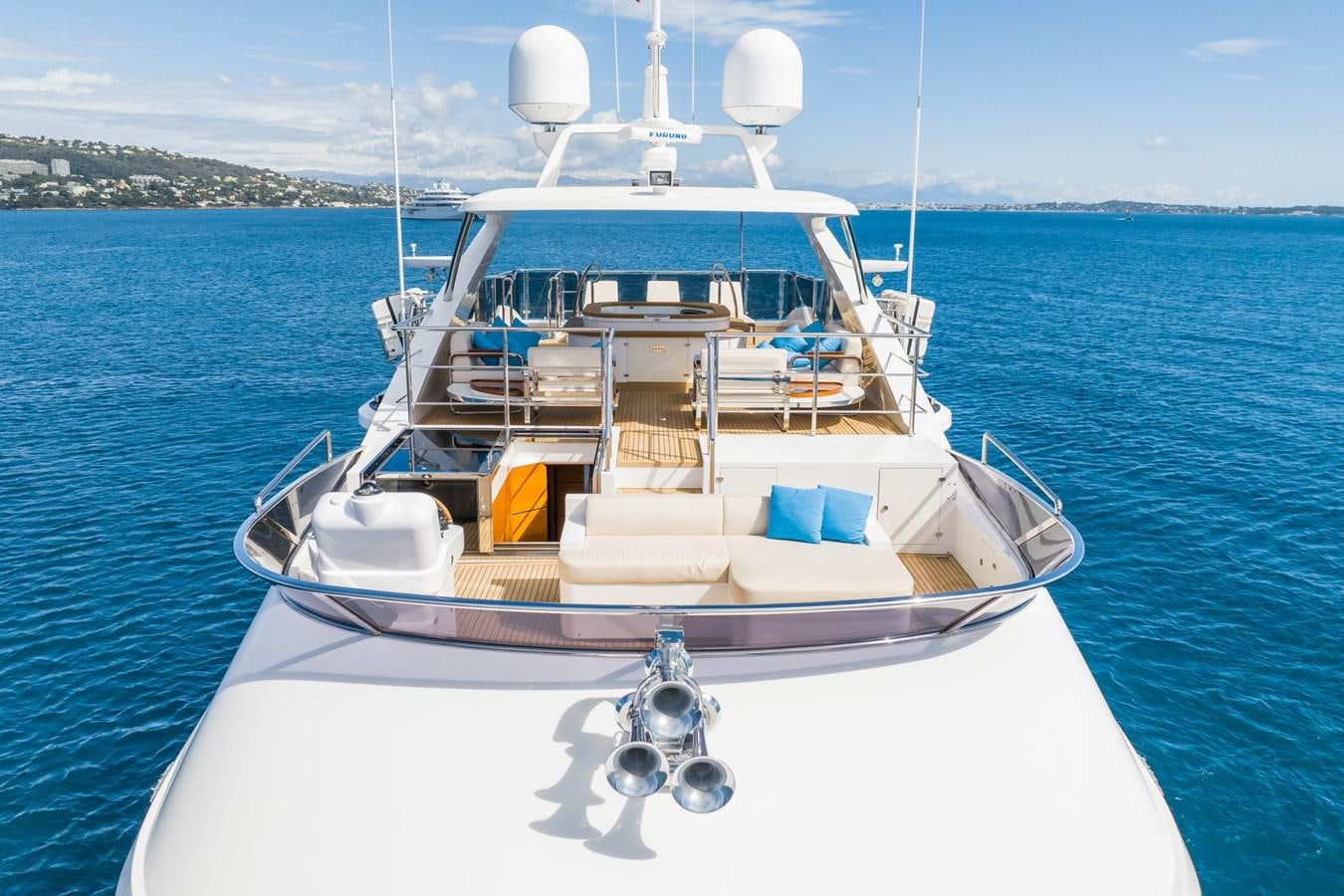 a boat on the water aboard MY PARADIS Yacht for Sale