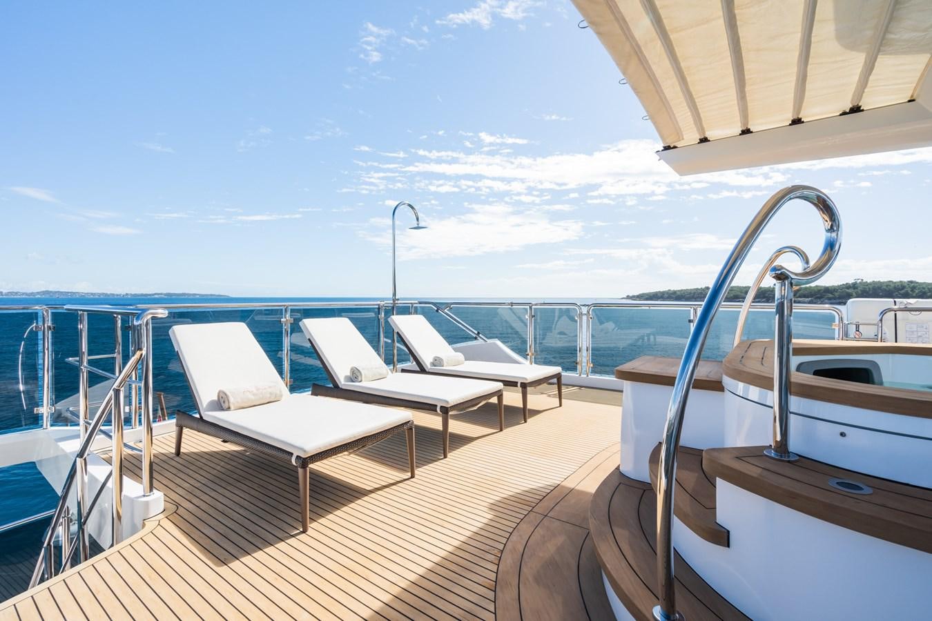 a boat on the water aboard MY PARADIS Yacht for Sale