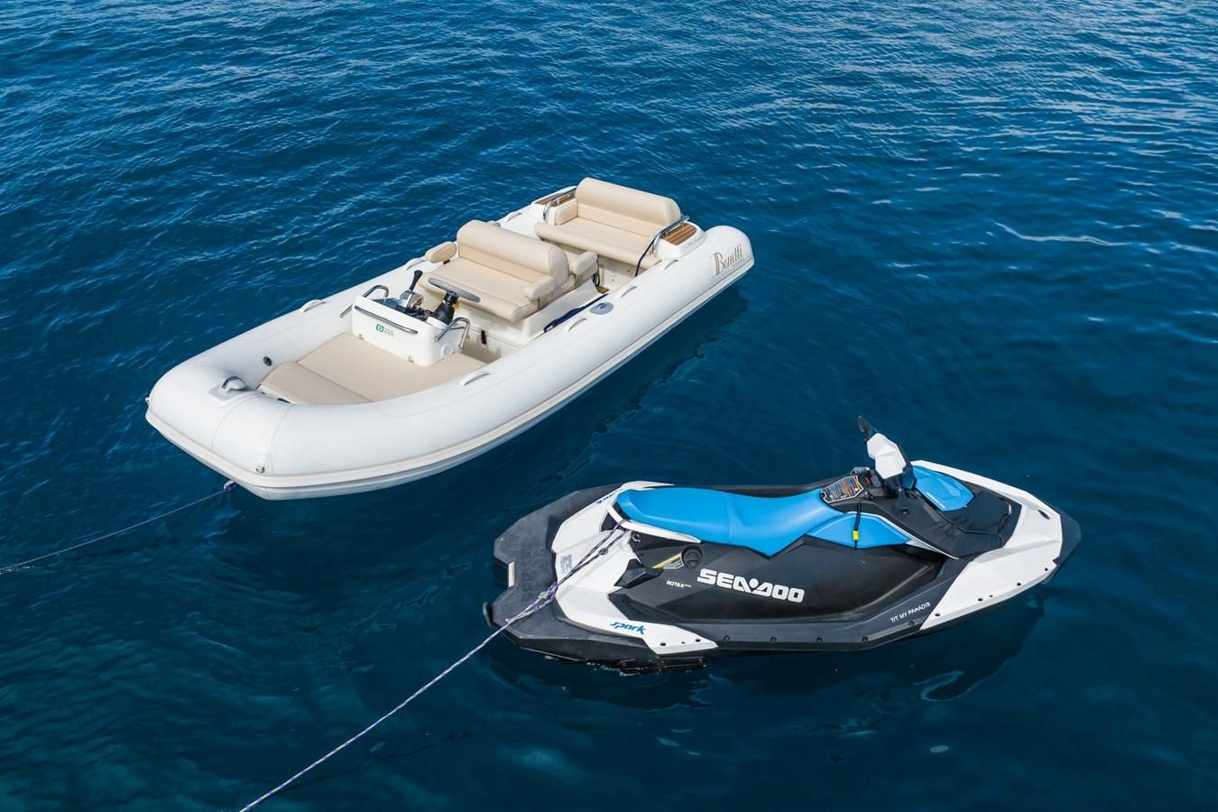 a boat on the water aboard MY PARADIS Yacht for Sale