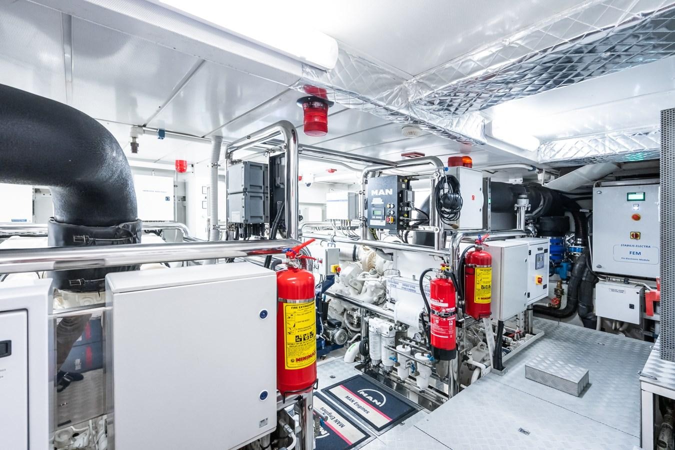 a large factory with machinery aboard MY PARADIS Yacht for Sale