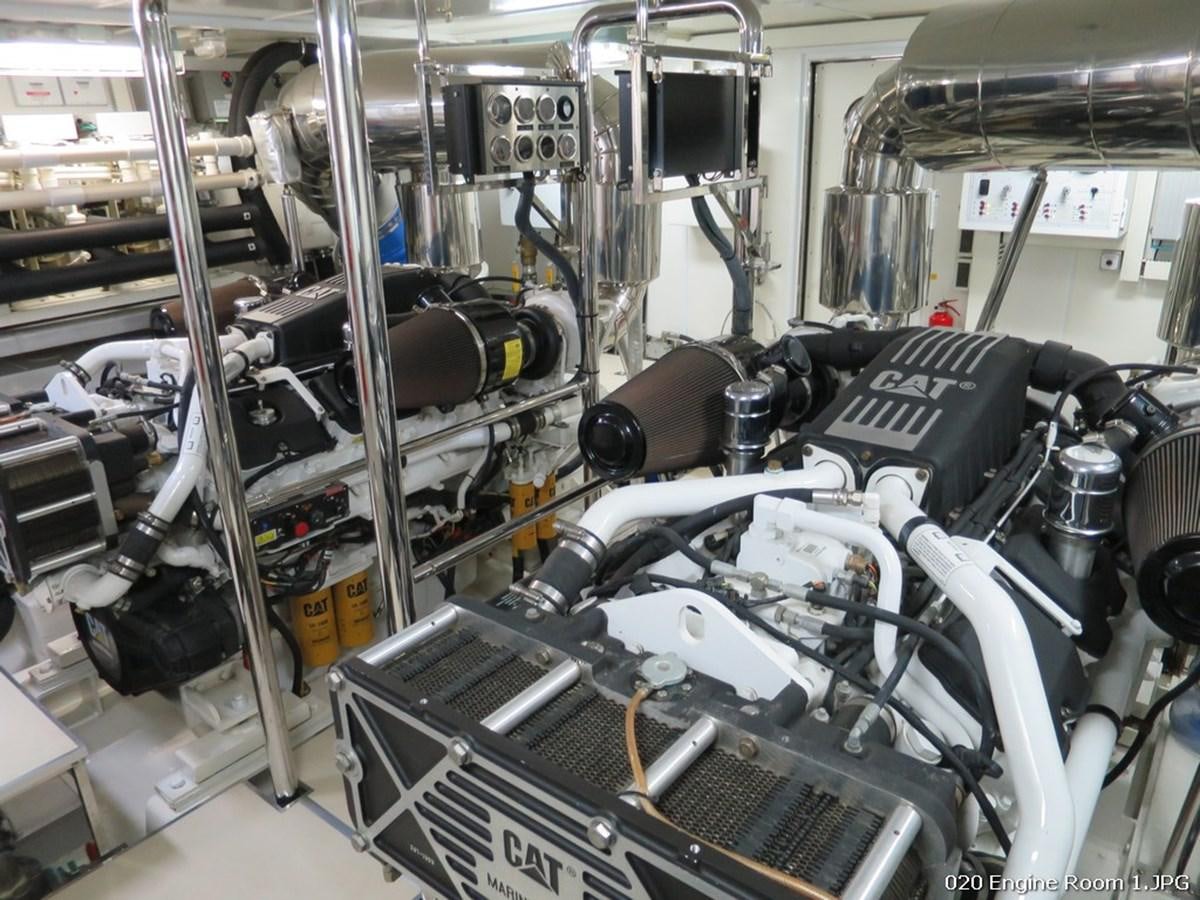 a machine with many wires aboard VICTORIOUS Yacht for Sale