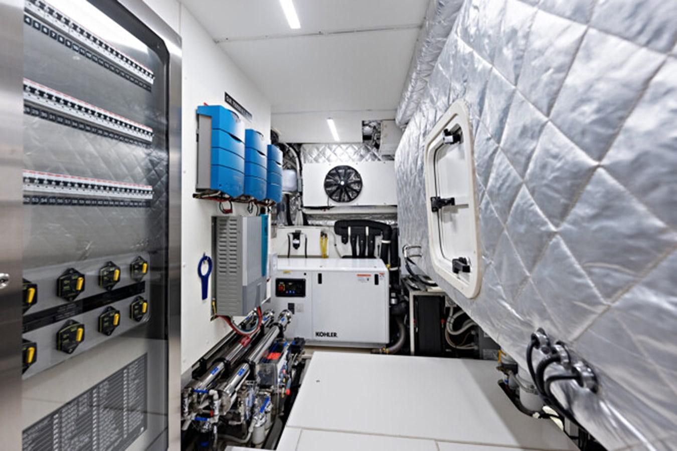 a room with equipment and equipment aboard MOSHE Yacht for Sale