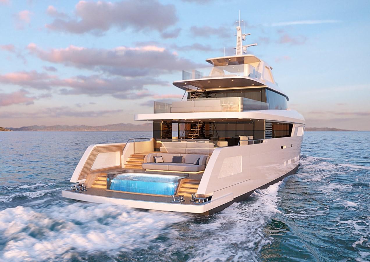 a boat on the water aboard VITRUVIUS Yacht for Sale