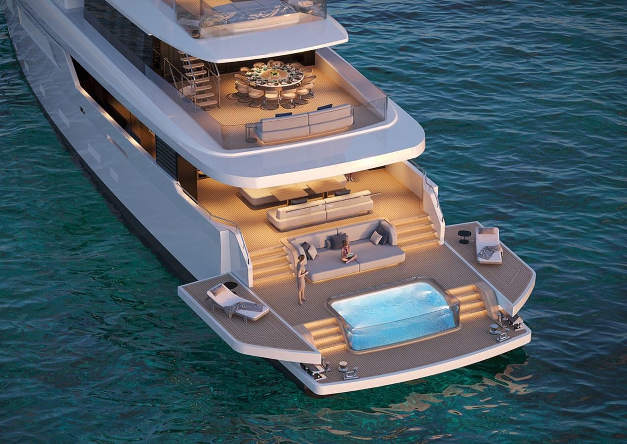 a boat on the water aboard VITRUVIUS Yacht for Sale