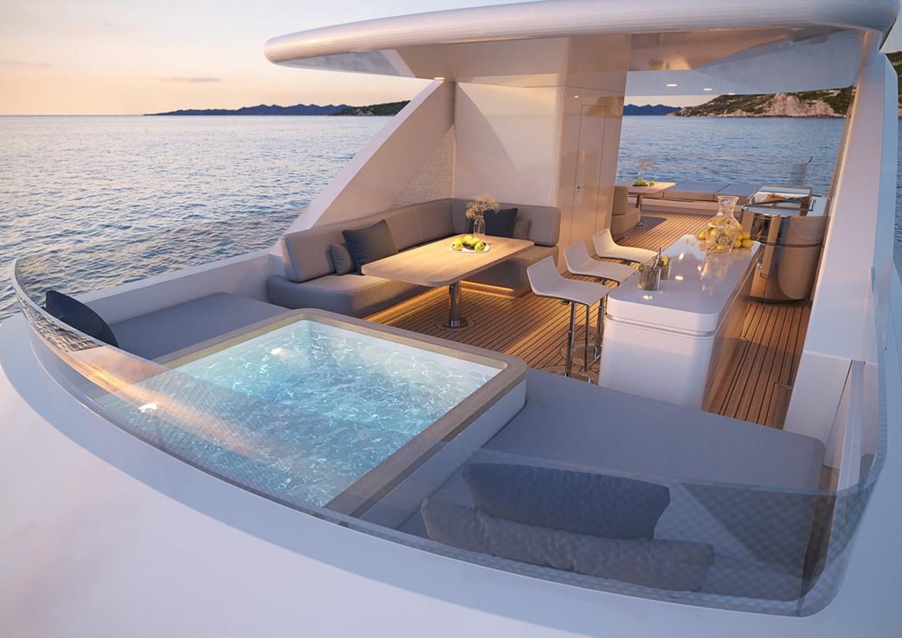 a boat on the water aboard VITRUVIUS Yacht for Sale