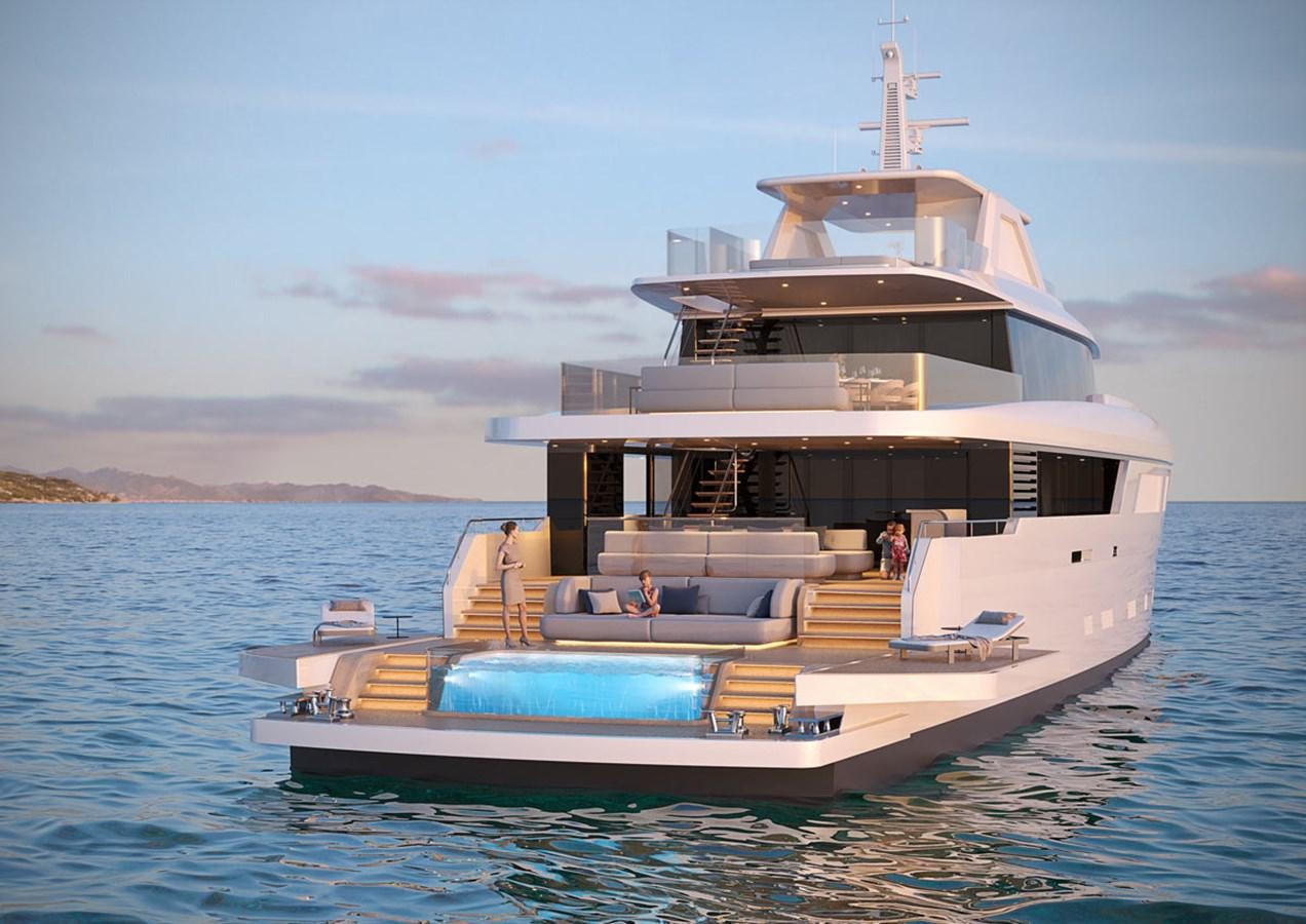 a boat on the water aboard VITRUVIUS Yacht for Sale