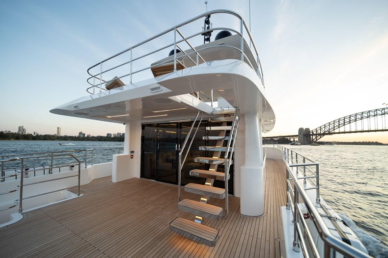 a boat on a body of water aboard #5 NOMAD 101 Yacht for Sale