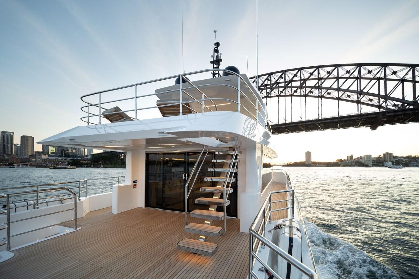 a boat on a body of water aboard #5 NOMAD 101 Yacht for Sale