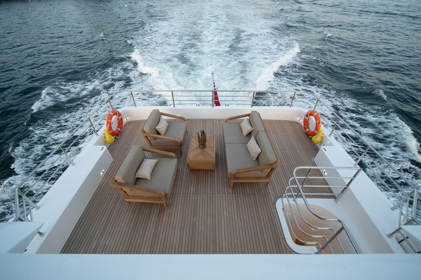 a boat on the water aboard #5 NOMAD 101 Yacht for Sale