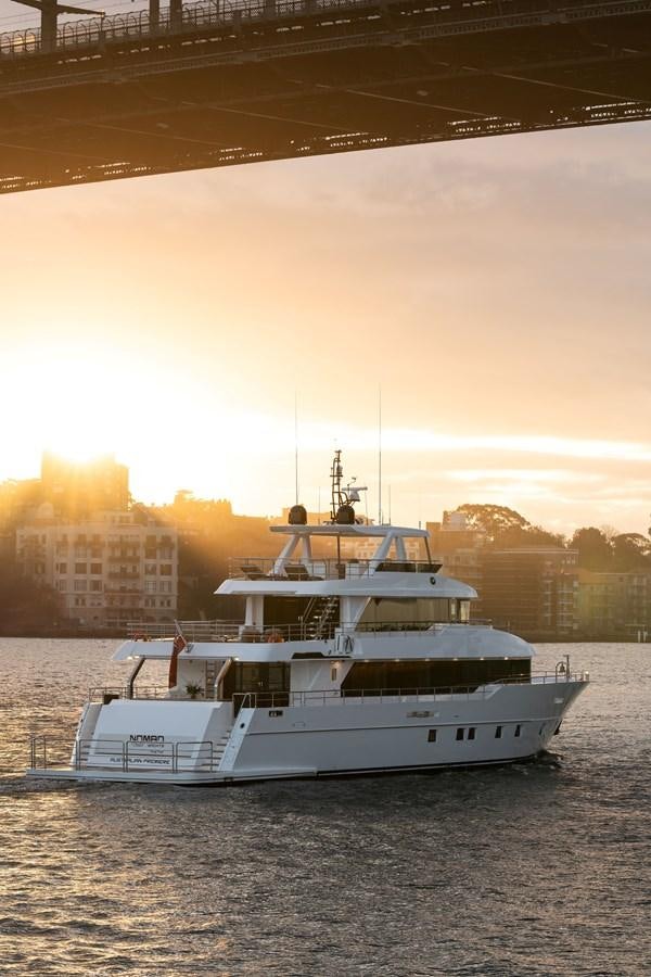 a boat on the water aboard #5 NOMAD 101 Yacht for Sale