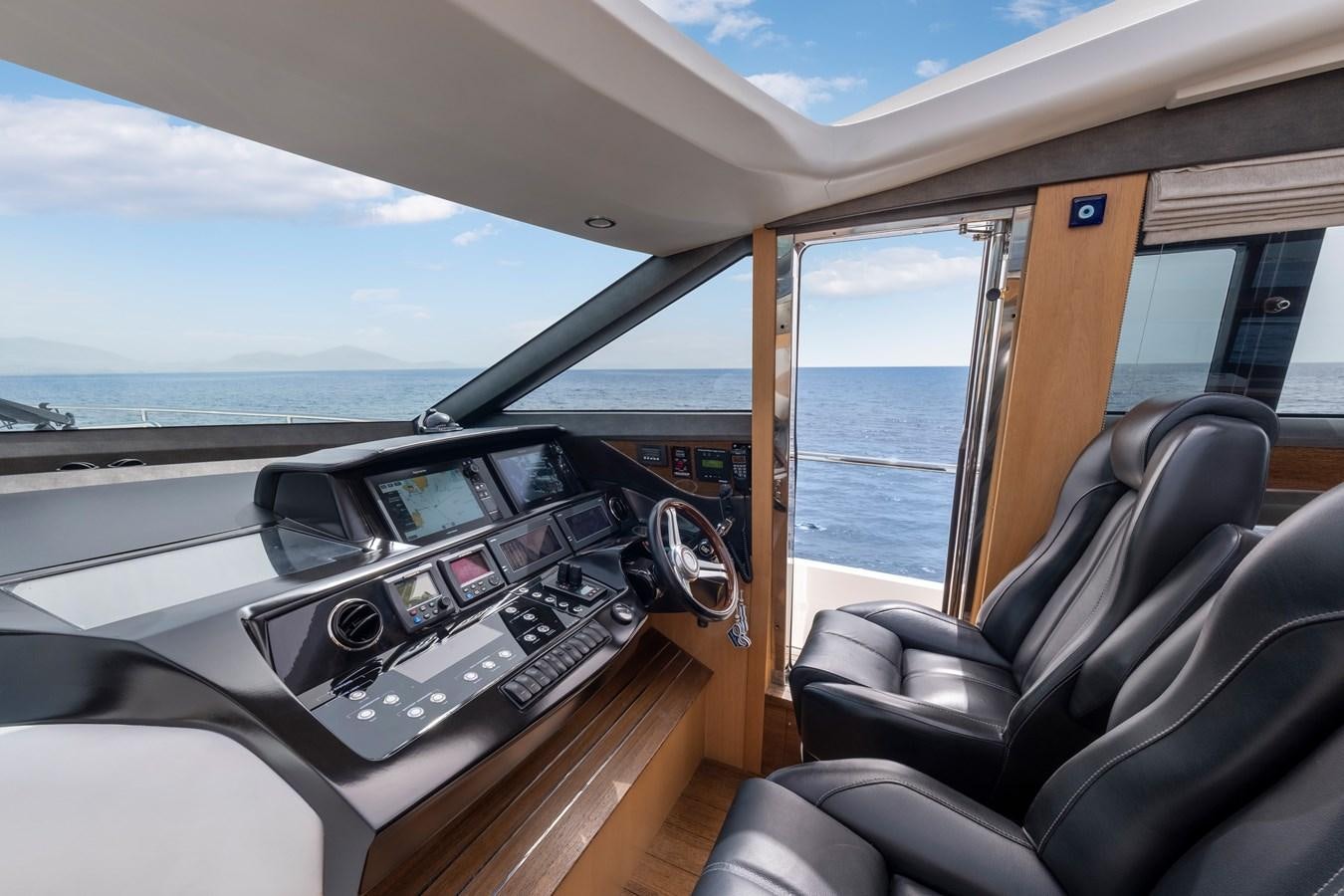 inside of a car aboard WANDERER Yacht for Sale