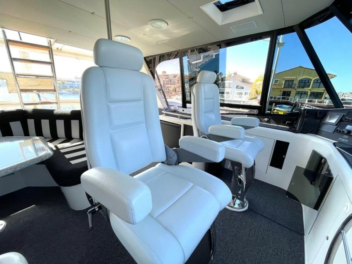 inside of a vehicle with a view of the city and the street aboard AFTER MIDNIGHT Yacht for Sale