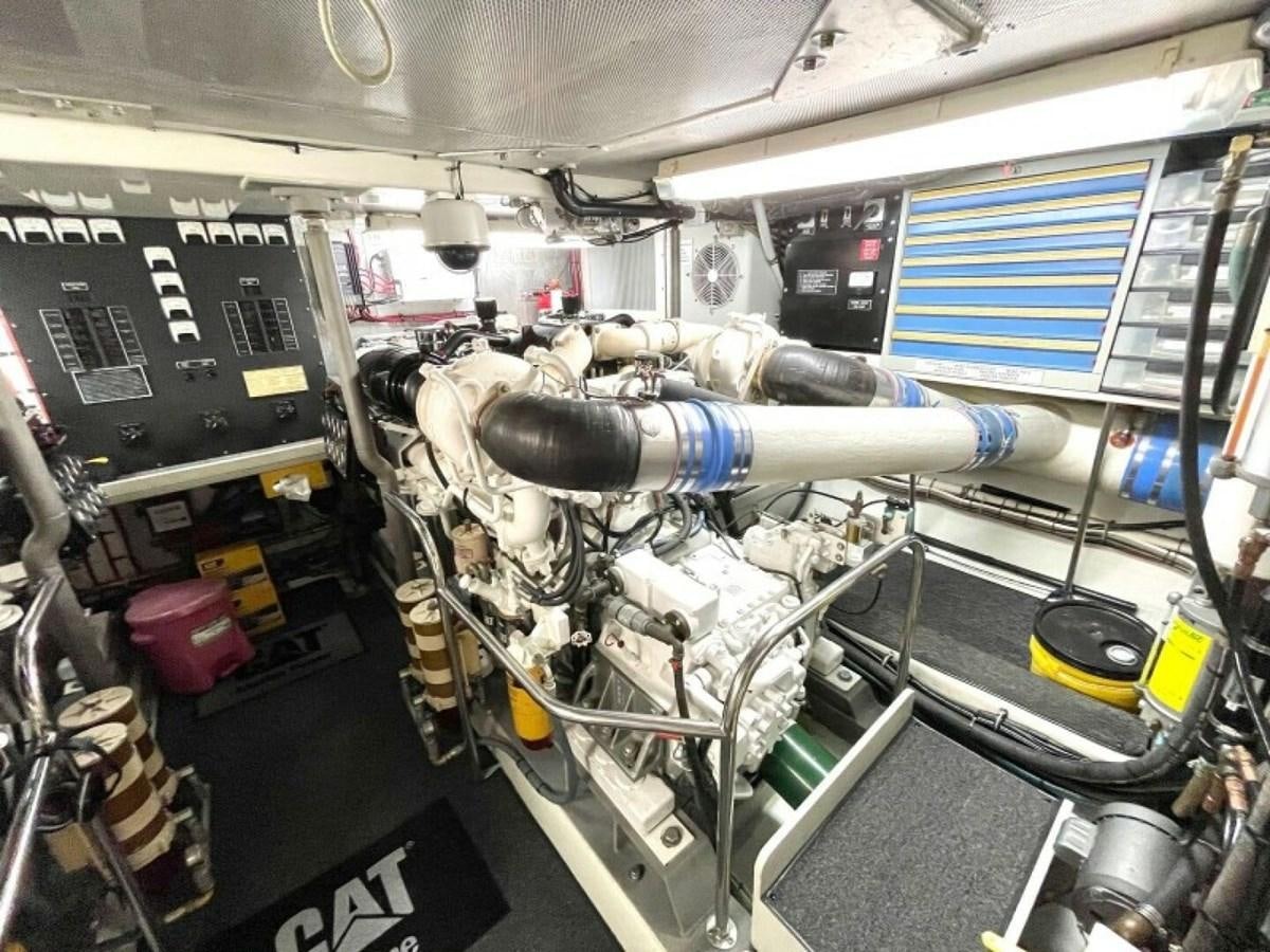 a machine inside a room aboard AFTER MIDNIGHT Yacht for Sale