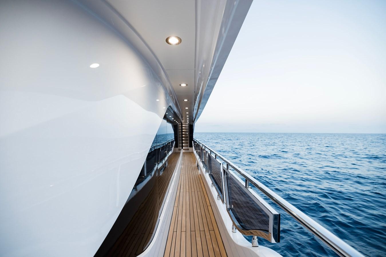 a boat on the water aboard MAJESTY 111 Yacht for Sale