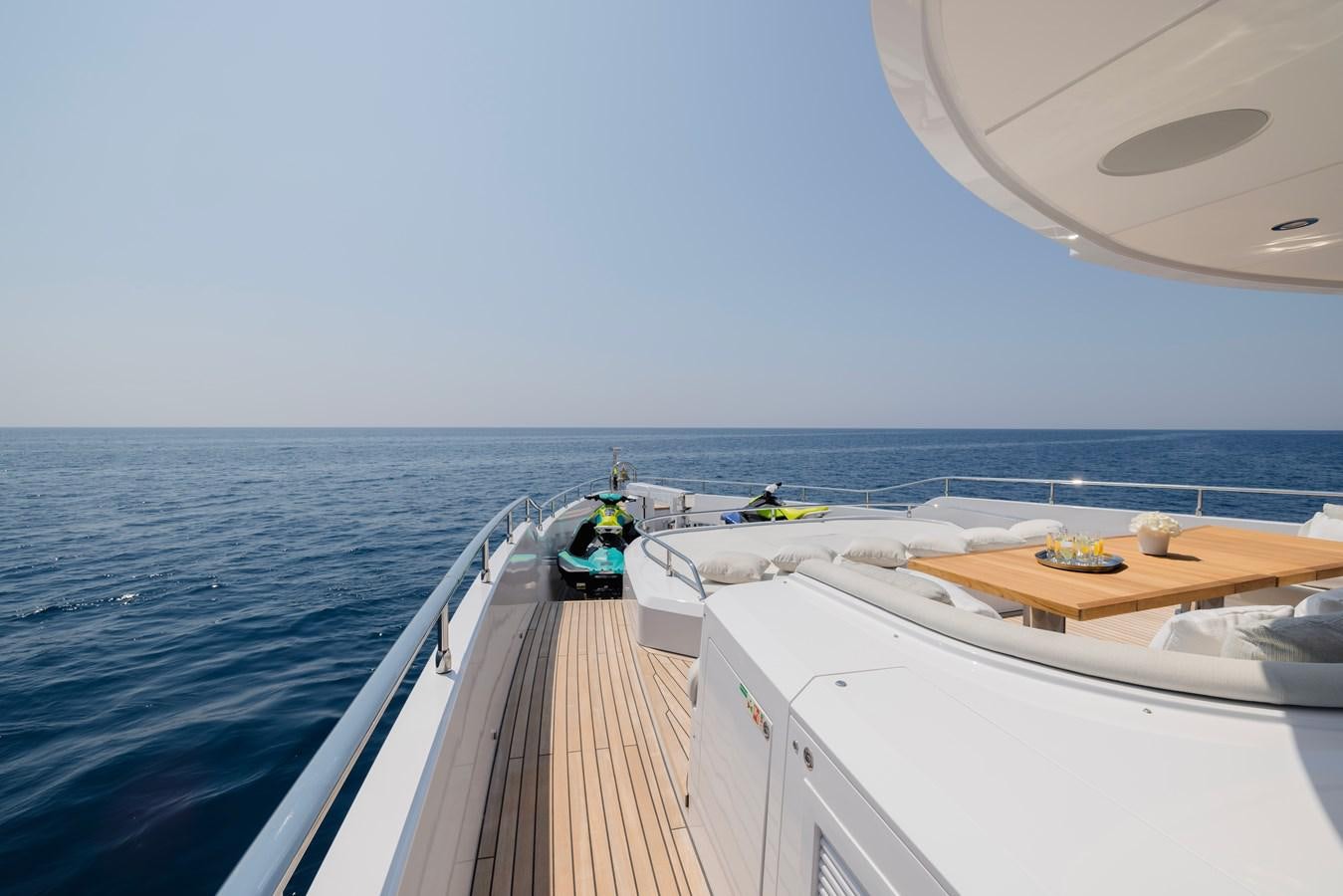 a boat on the water aboard MAJESTY 111 Yacht for Sale