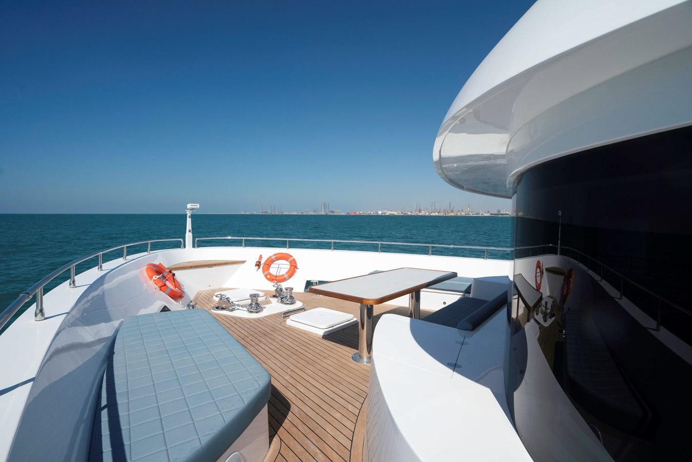 a boat on the water aboard NOMAD 95 SUV Yacht for Sale