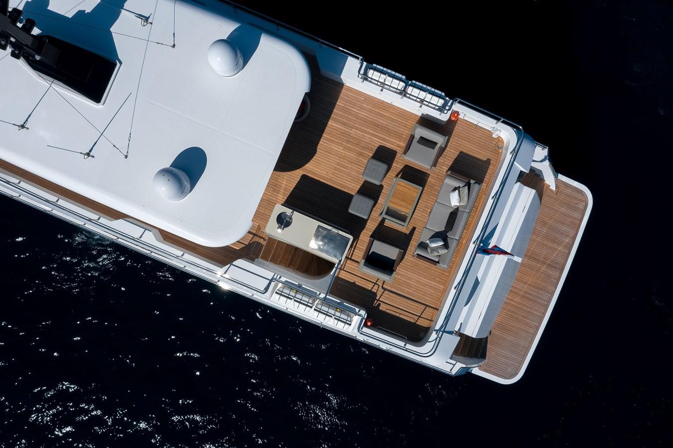 a satellite in space aboard NOMAD 95 SUV Yacht for Sale