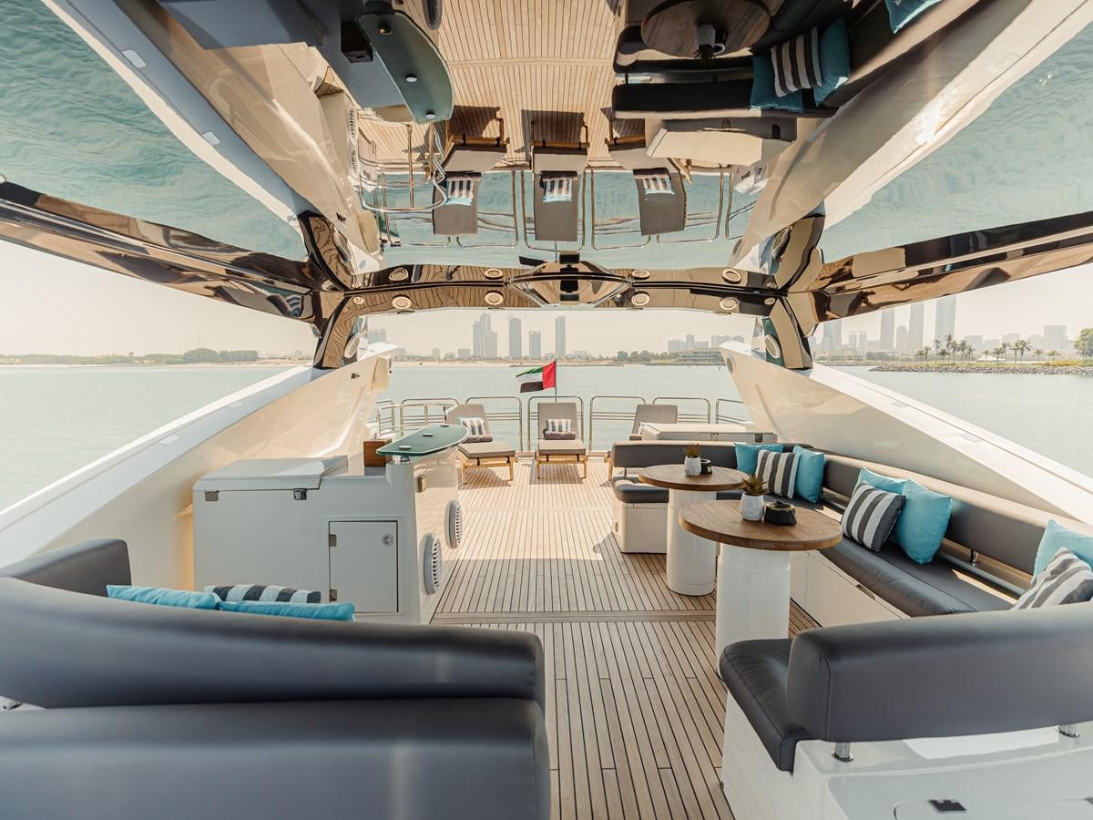 inside of a boat aboard AARNA Yacht for Sale