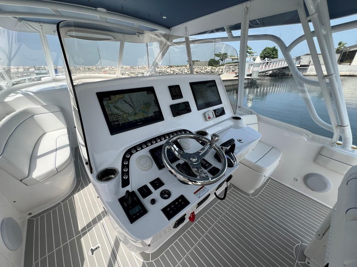 a white machine on a white surface aboard 2023 INTREPID 41 VALOR Yacht for Sale